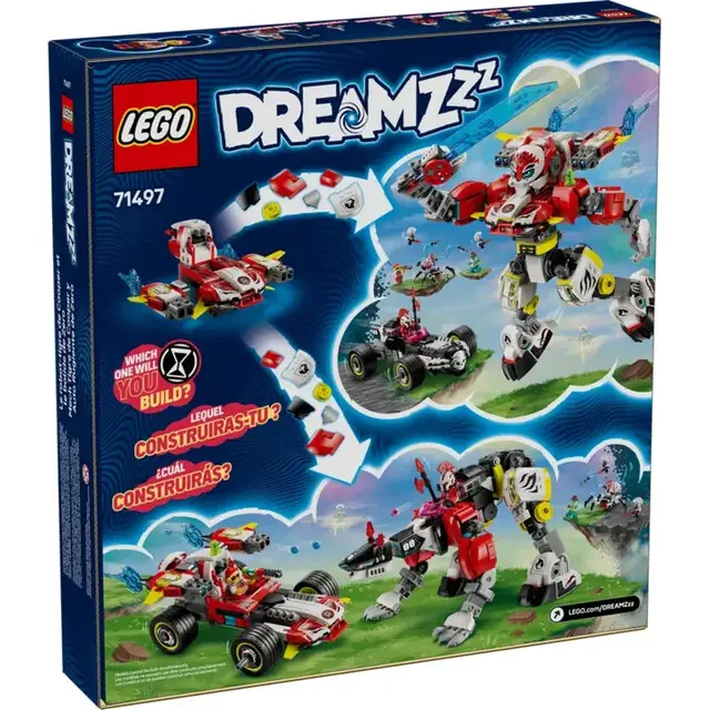 LEGO Dreamzzz 71497 - Coopers tijgermecha en Zero's hot rod auto Fabrieksprijs
